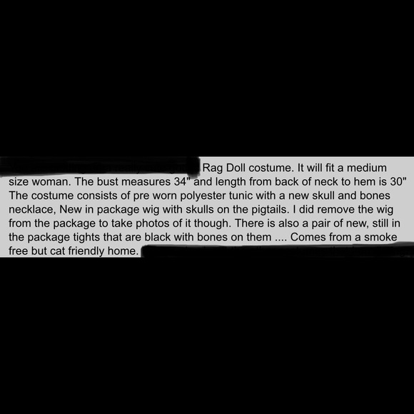 Rag Doll Halloween Costume size Medium - Picture 2 of 5